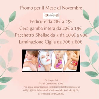 Promo Novembre Grottarossa